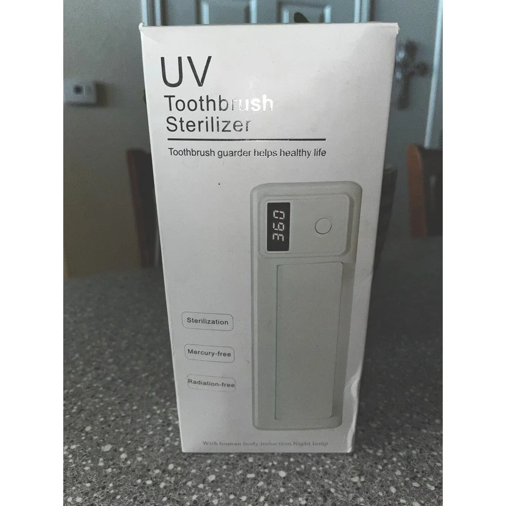 UV‎ Toothbrush Sterilizer Holder -New Open Box Mercury Free/Radiation Free